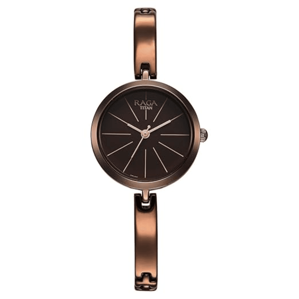Titan Raga Viva Quartz Analog Metal Strap Watch for Women (2606QM03)