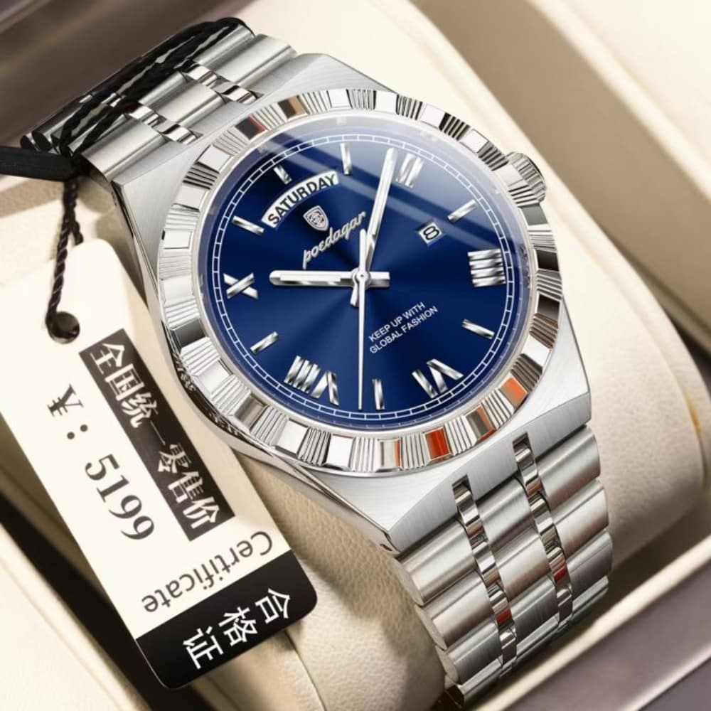 Poedagar 675 Men's Watch quartz movement stainless steel imported waterproof