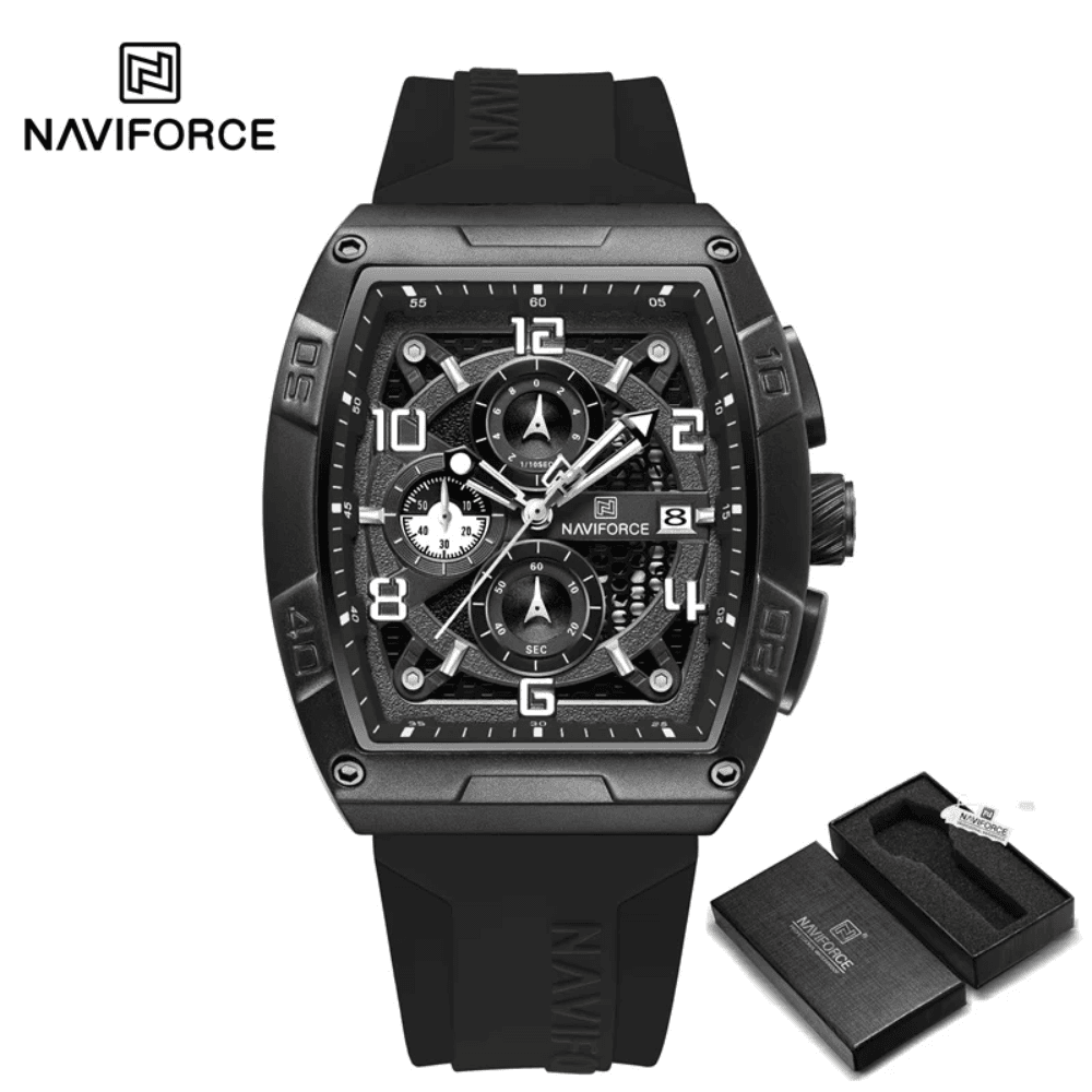 NAVIFORCE NF8052 Silicon Band Chronograph Luminous Men's Watch