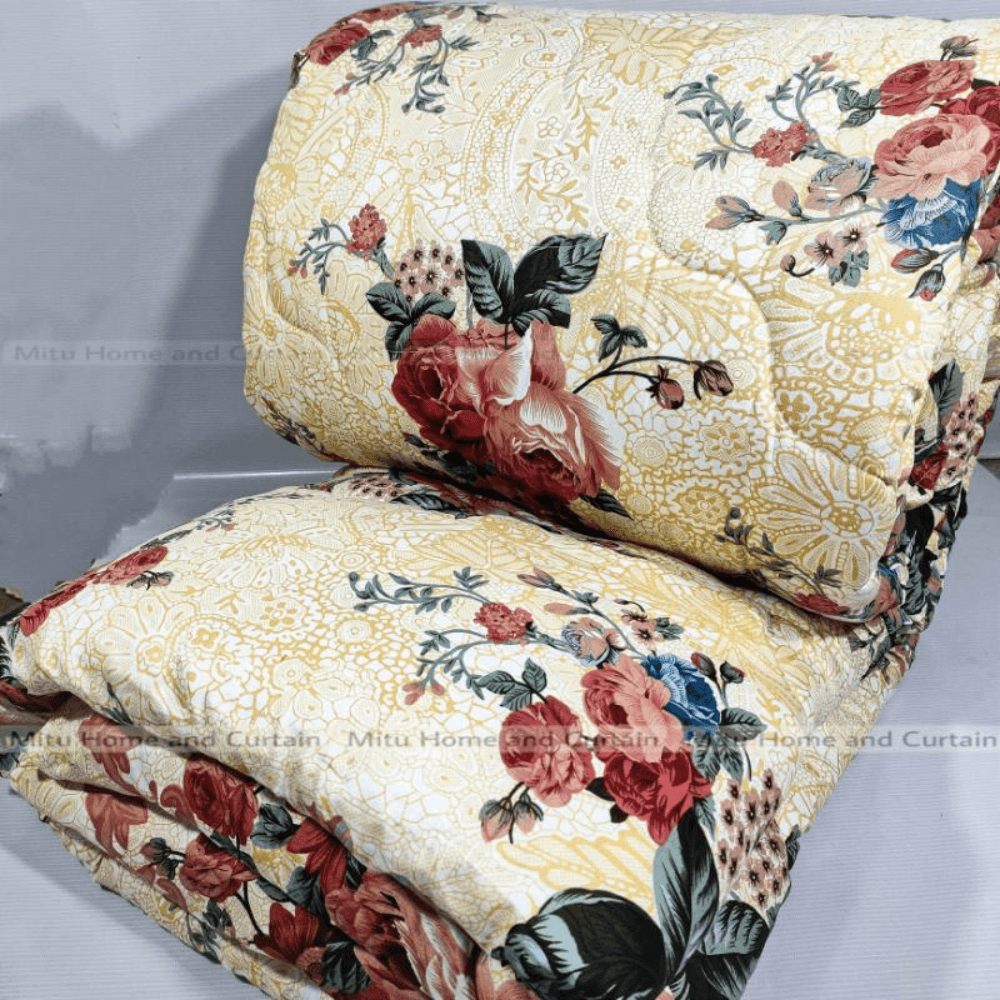 Comforter King size Exclusive Comforter with full cotton fabric 84*90 inch European cube style (1pcs Box)