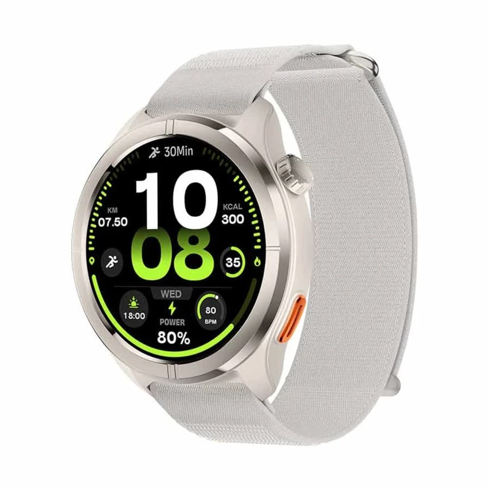 Haylou Solar Neo 2 1.43" AMOLED (Silicone+Woven) Smart Watch - Silver