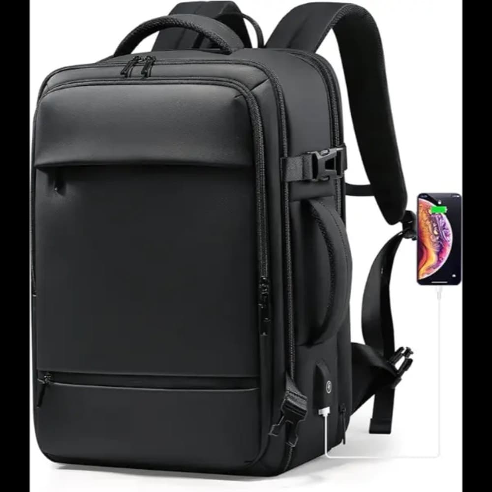 FENRUIEN 5015 Travel Carry-On Backpack 41L Expandable 17.3 Inch Laptop Backpack for Men
