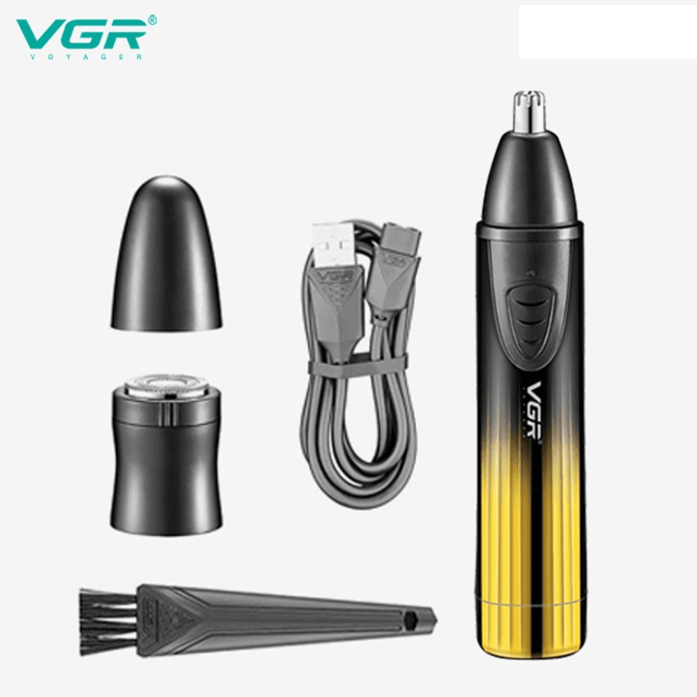 VGR V-619 Professional 2-in-1 Nose Trimmer and Shaver for Men and Women