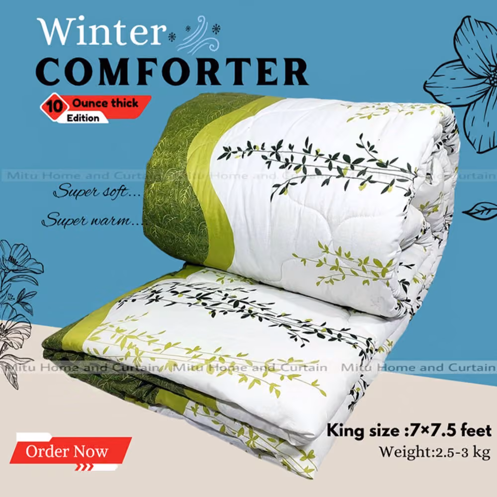 Comforter King size Exclusive Comforter with full cotton fabric 84*90 inch European cube style (1pcs Box) Weight 2.5-3kg