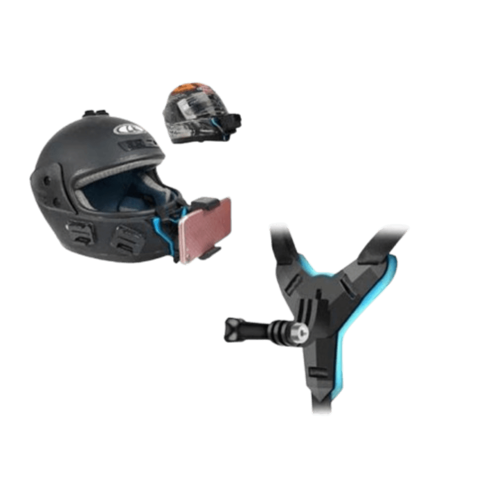 Helmet chain Mount for mobile and camera halmet mount.