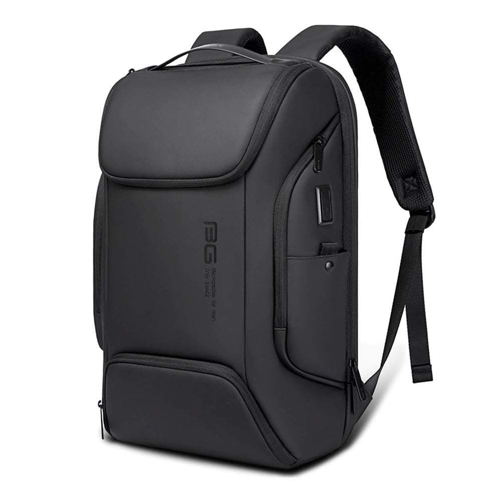 BANGE BG-7267 USB Charging 15.6inch Laptop Backpack (Black & Gray)