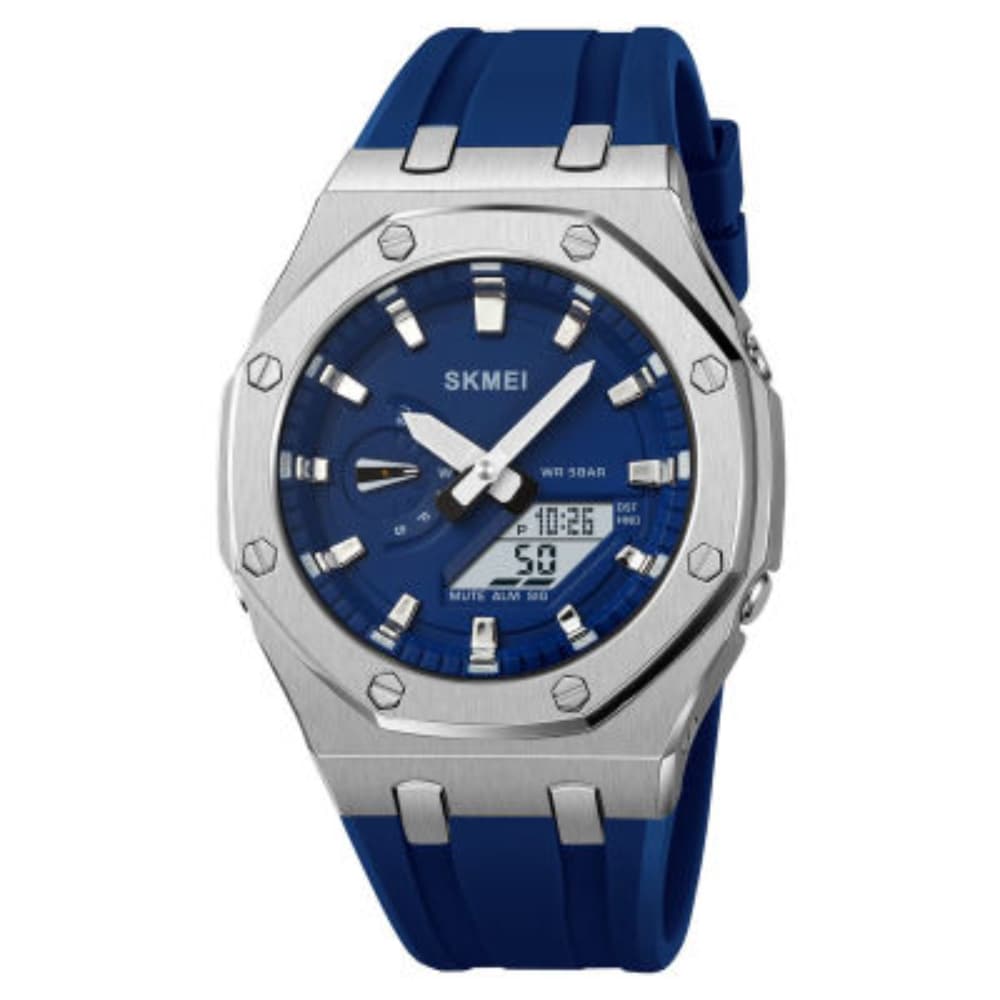 SKMEI 2243 Dual Movt Sports Watch for Men Cheap Silicone Wristwatch