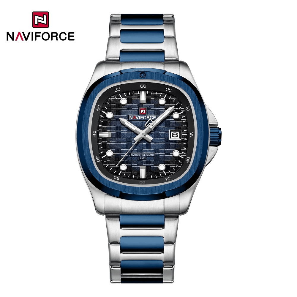 NAVIFORCE NF9240 Royal blue Stainless Steel Japanese Movement Watch