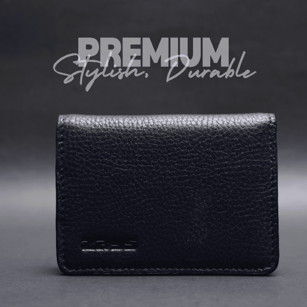 ZAYS Premium Leather Magnetic Card Holder – Slim & Eco-Friendly Mini Wallet for Unisex | Handmade, Secure, Compact & Stylish Design
