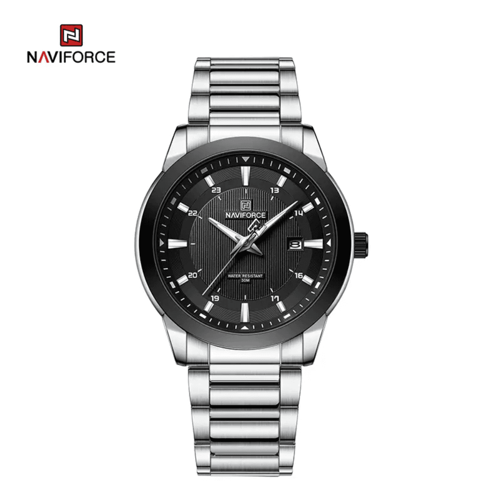 NAVIFORCE NF8029 New Luxury Men Watches Business Luminous Date Clock Stainless Steel Wristwatches
