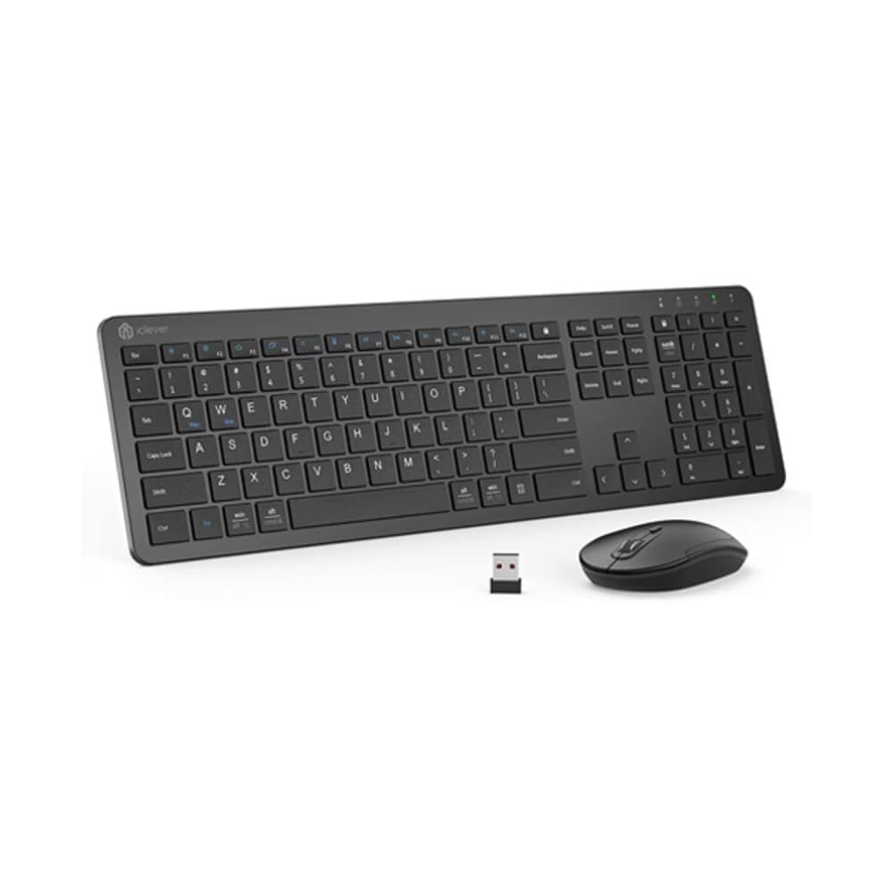 iClever GK08 Wireless Keyboard and Mouse with Number Pad (Combo)