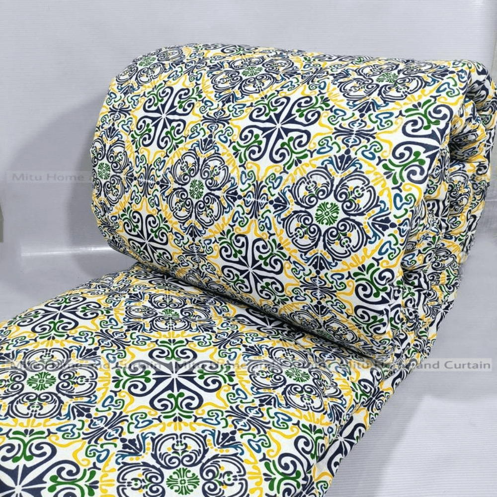 Comforter King size Exclusive Comforter with full cotton fabric 84*90 inch European cube style (1pcs Box)