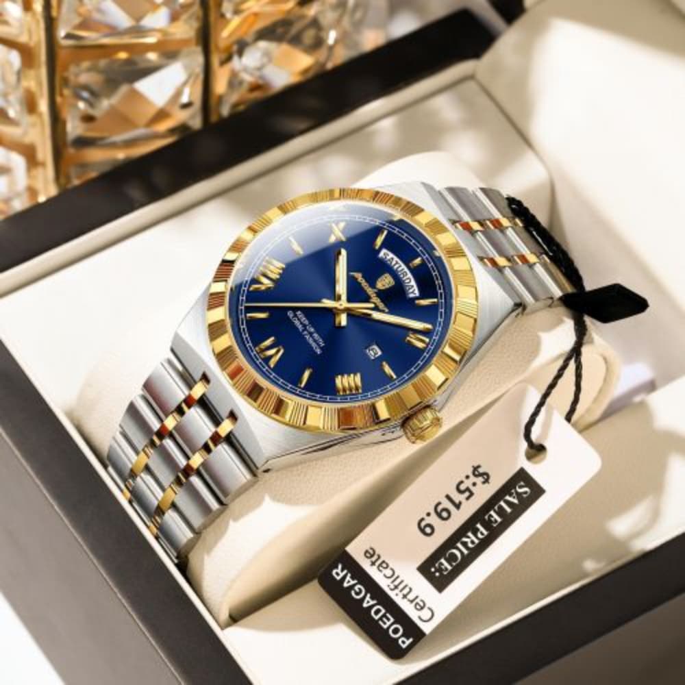 Poedagar 675 Men's Watch quartz movement stainless steel imported waterproof