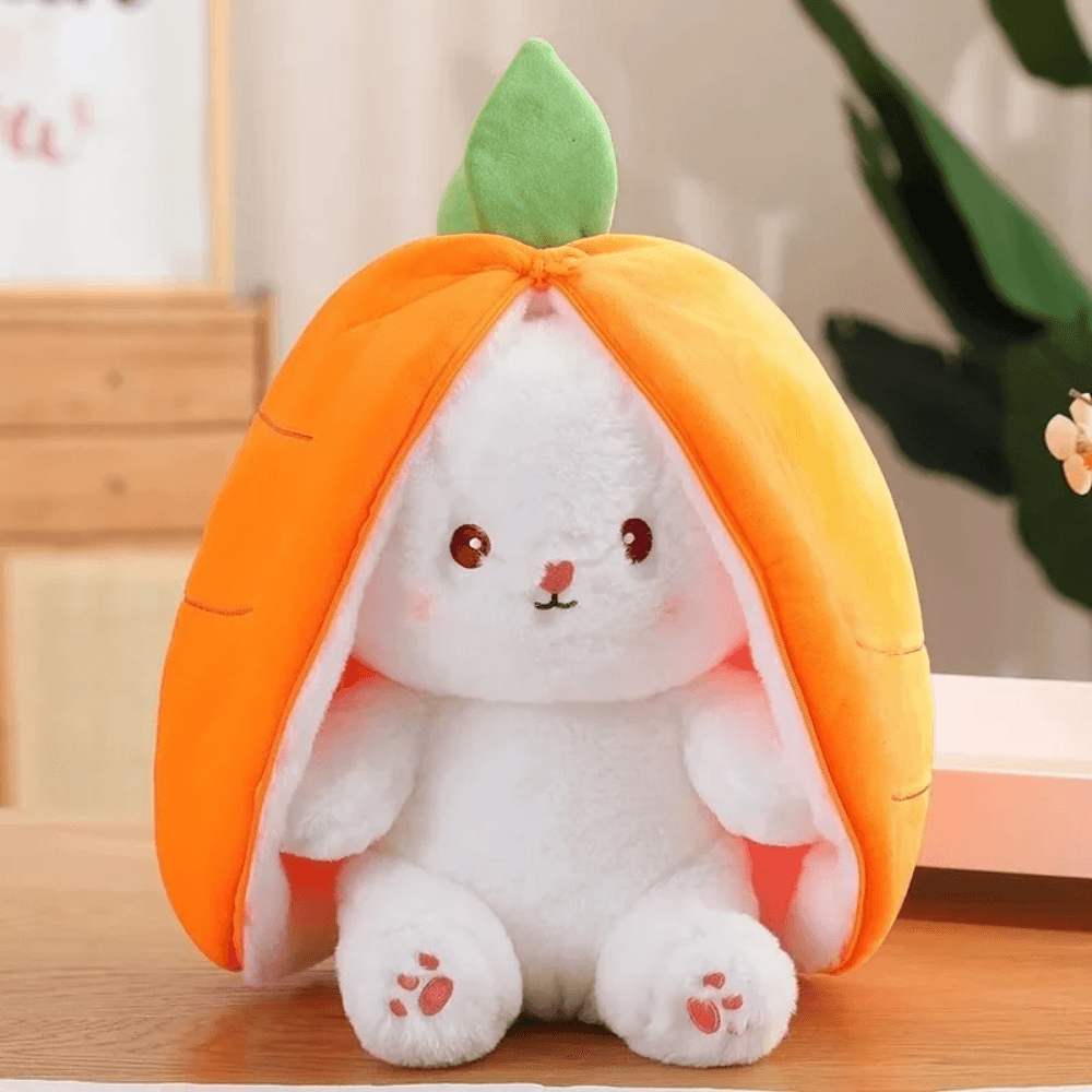 Carrot Strawberry Transformed Into Rabbit Fruit Stuffed Plush Toys Bunny Doll