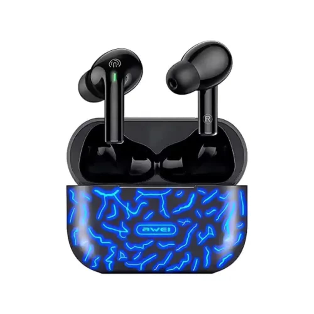 Awei T29 Pro True Wireless Games Earbuds With RGB Color Lighting Charging Case
