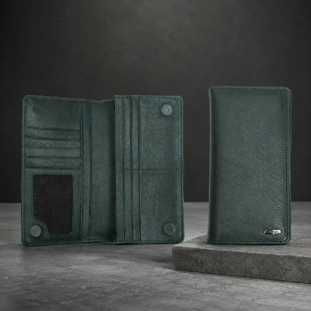 Zays Handcrafted Premium Eco-Friendly Leather Long Wallet for Mobile and Many things