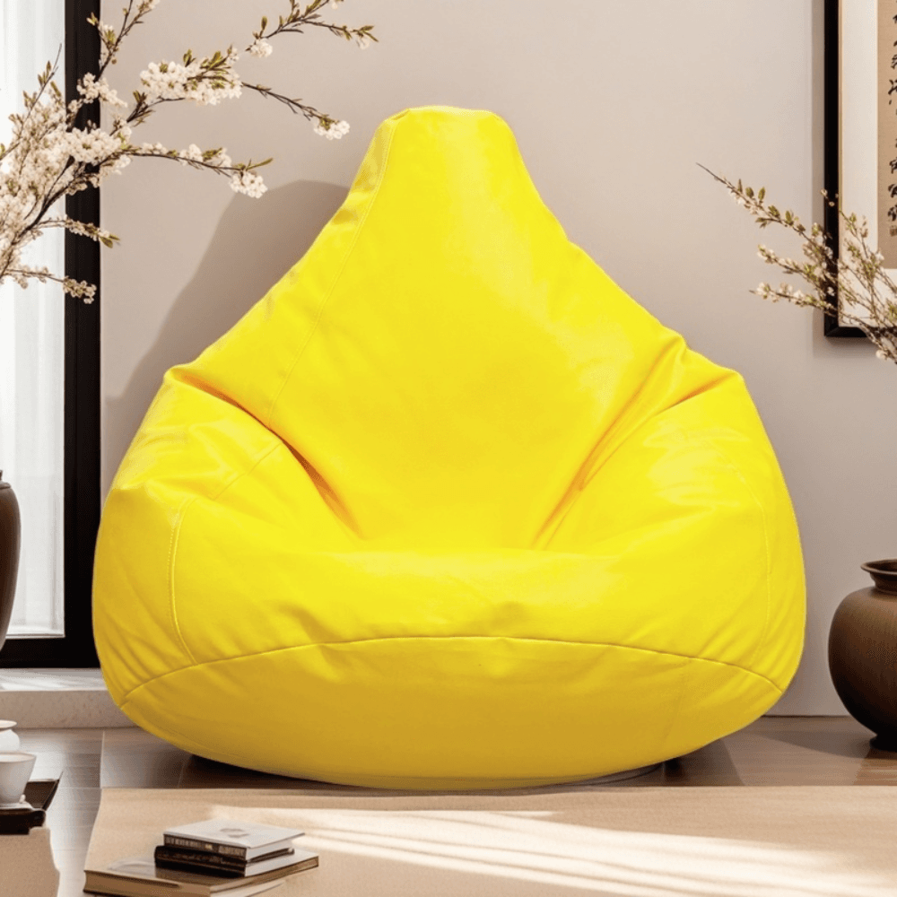 LAZY DUDE XXL Slim Fit Multiple Shaped Lazy Bean Bag - Color Yellow