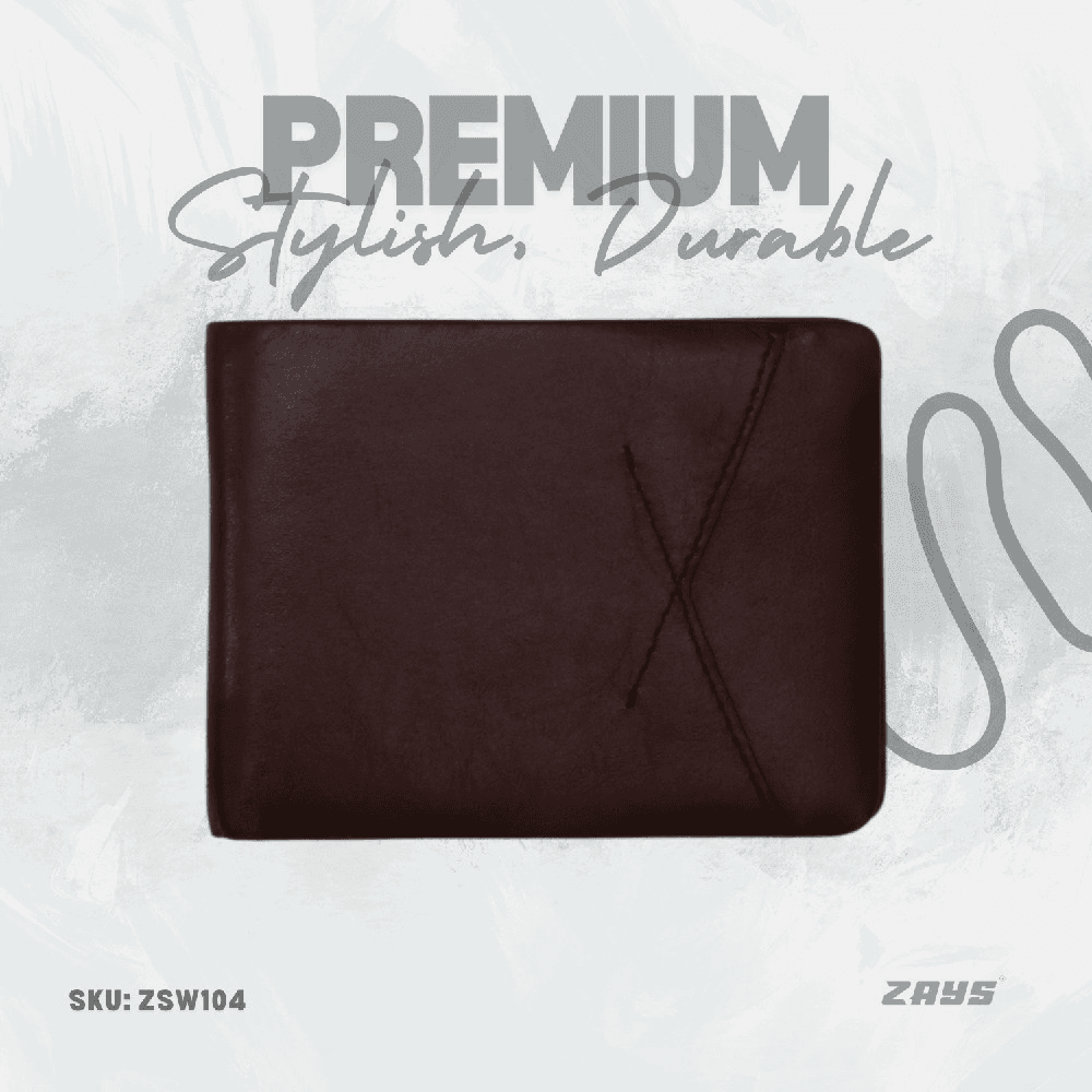 Zays Handcrafted Premium Eco-Friendly Leather Bifold Wallet – Slim, Durable & Stylish Short Wallet for Unisex – Top-Grain Leather, Compact & Lightweight